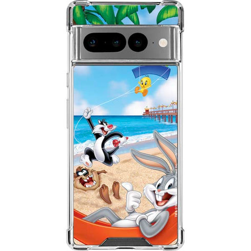 Looney Tunes Beach Google Pixel 7 Pro Clear Case